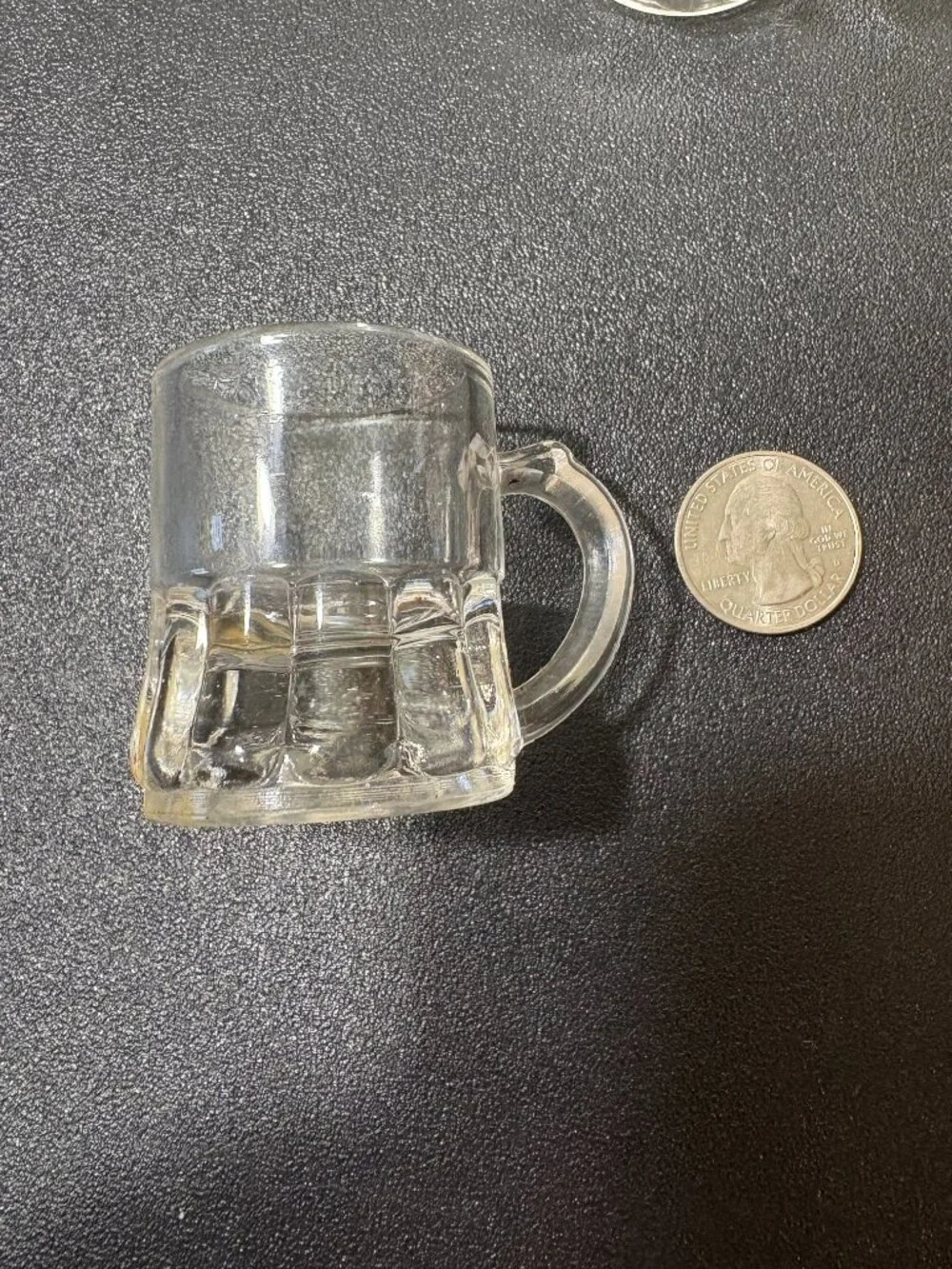 Set of 4 Vintage Beer Mug Shot Glasses Federal Glass Mid Century